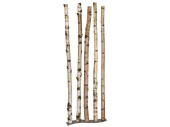 support galbe pour 5 troncs de bouleau 65 x 20cm