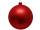 Christmas bauble red Ø 10cm chrome 1 pc.