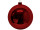 Christmas bauble red Ø 28cm shiny 1 pc.