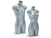 buste de femme/homme "style" gris brillant