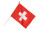 drapeau "Suisse" avec bâton en bois 30 x 45cm