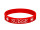 bracelet silicone "Switzerland" rouge-blanc