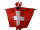 Umhängefahne "Schweiz" 105 x 145cm