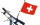 bike flag "Swiss" 14 x 21cm