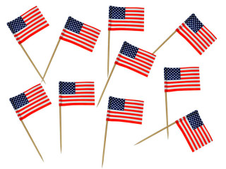 flag picks "USA" 50 pcs.