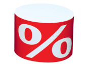 Warenträger-Säulen "%" Ø 26cm, 19cm hoch