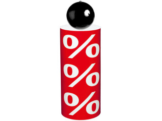 support de marchandises "%" Ø 26cm, hauteur 59cm
