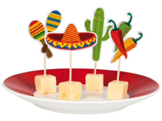 piques de cocktail "Mexique/Fiesta" 12 pcs.