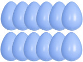 oeufs moyen 17cm 12-pcs. bleu