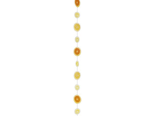 chaîne de déco "orange-citron" 200cm