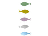 chaîne des poissons "hologramme" 5-pcs....