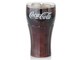 Glas "Coca-Cola" gefüllt 17 x Ø 9.5cm