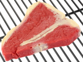 T-bone steak raw