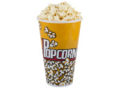 Popcorn-Becher gefüllt