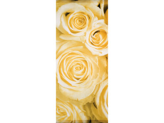 textile banner roses cream-colored "Charlotte" 75 x 180cm