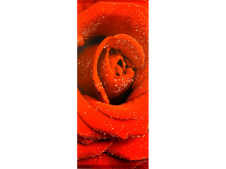 Textilbanner Rose/Tautropfen "Valerie" 75 x 180cm