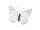 butterfly "PVC printed" white 20 x 15cm