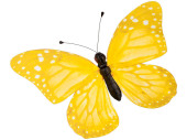 butterfly "PVC printed" yellow 80 x 60cm