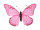 Schmetterling "PVC bedruckt" pink 30 x 22cm