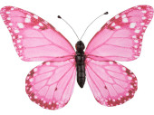 papillon "PVC imprimé" rose 80 x 60cm