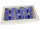 papillons 6 pcs. avec aimant/attache bleu 5 x 4cm