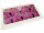 papillons 6 pcs. avec aimant/attache rose 5 x 4cm