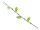 leaf garland for 4 blossoms M8 180cm