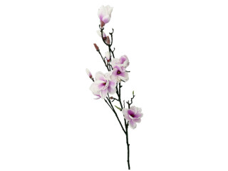 magnolia branch white-rose L 130cm