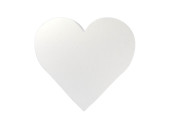 heart styrofoam 32 x 31 x 3cm white