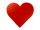 heart styrofoam 45 x 41 x 4cm red