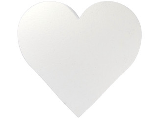 heart styrofoam 53 x 50 x 5cm white