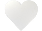 heart styrofoam 53 x 50 x 5cm white