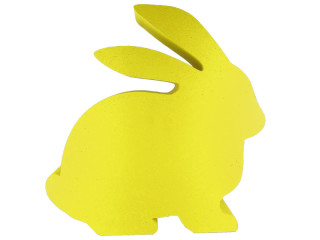 Hase Styro sitzend 48 x H 50 x 10cm gelb