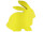 bunny styrofoam sitting 48 x H 50 x 10cm yellow