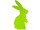 bunny styrofoam standing 38 x H 80 x 10cm green