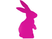 Hase Styro stehend 38 x H 80 x 10cm pink