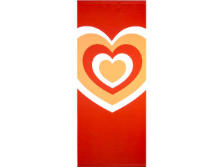 bannière textile coeur "Romance" 75 x 180cm