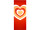 Textilbanner Herzen "Romance" 75 x 180cm