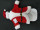 Flaschenhülle Santa rot-weiss