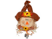 Vogelscheuchen-Kopf "Sunflower" braun