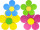 Blüte "Styrofoam" versch. Farben und Grössen