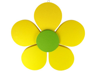 Blüte "Styrofoam" Ø 60cm gelb/grün