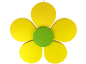 fleuraison "polystyrène" Ø 60cm jaune/vert