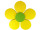 blossoms "styrofoam" Ø 60cm yellow/green