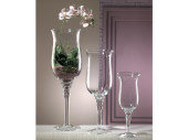 glass stem vase "coppa" h 30 x Ø 10,5cm