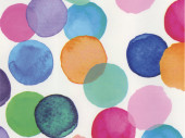 self-adhesive foil "colored dots" 45cm x 2m