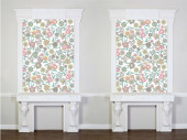 feuille auto-adhésive "fleurs" 45cm x 2m