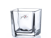 glass vase "cube" 6 x 6 x 6cm