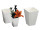 vase porcelaine "SQUARE" blanc diff. tailles