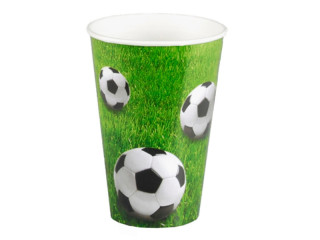 gobelets en carton "football sur gazon" lot de 10 pcs.